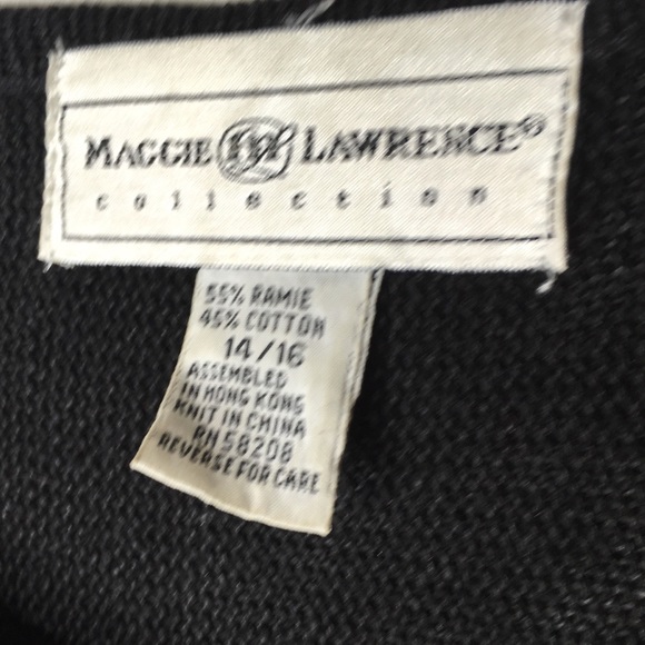 Vintage 90s ML ugly sweater sequin 14 16 1X 0278 - Picture 4 of 5